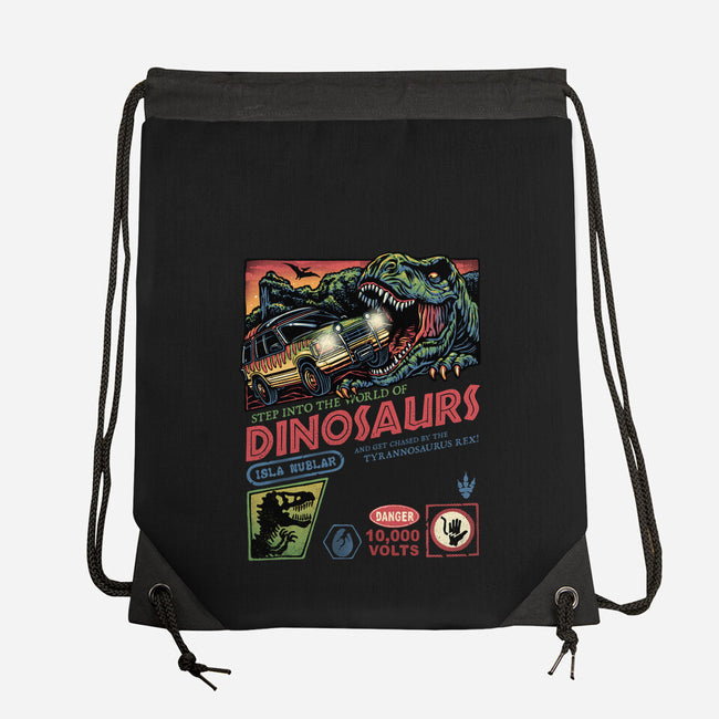 The World Of Dinosaurs-None-Drawstring-Bag-glitchygorilla