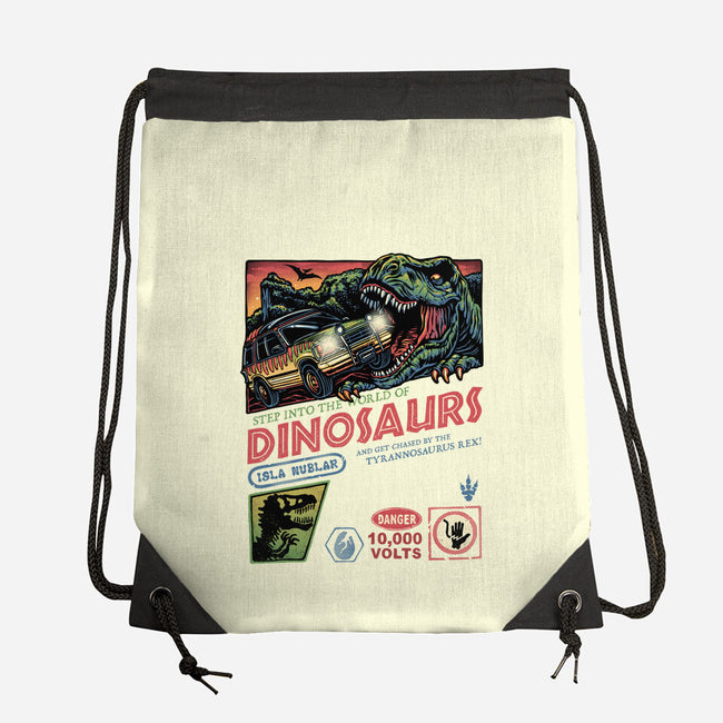 The World Of Dinosaurs-None-Drawstring-Bag-glitchygorilla