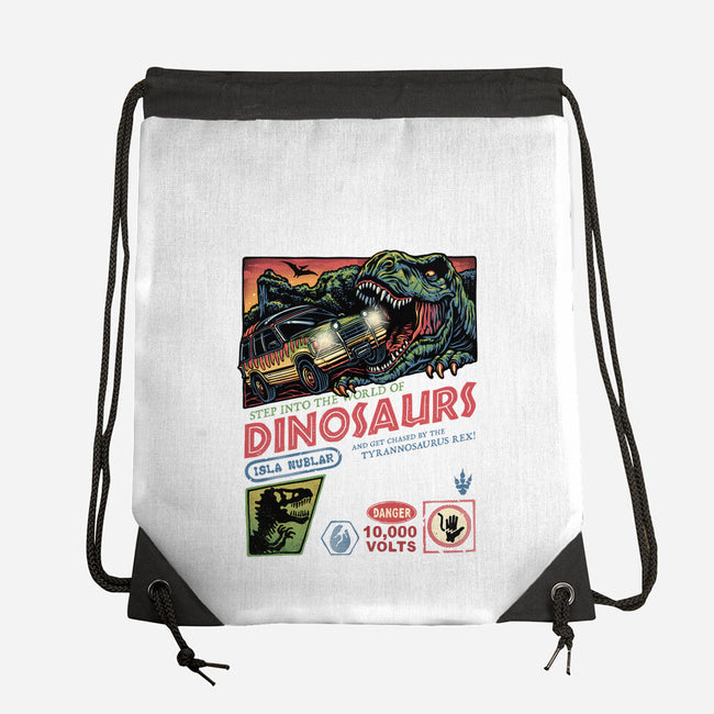 The World Of Dinosaurs-None-Drawstring-Bag-glitchygorilla