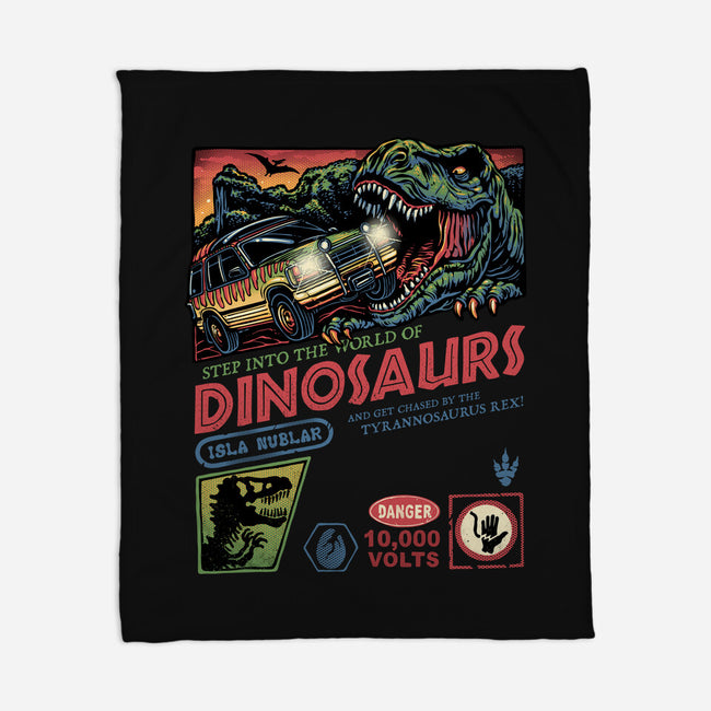 The World Of Dinosaurs-None-Fleece-Blanket-glitchygorilla