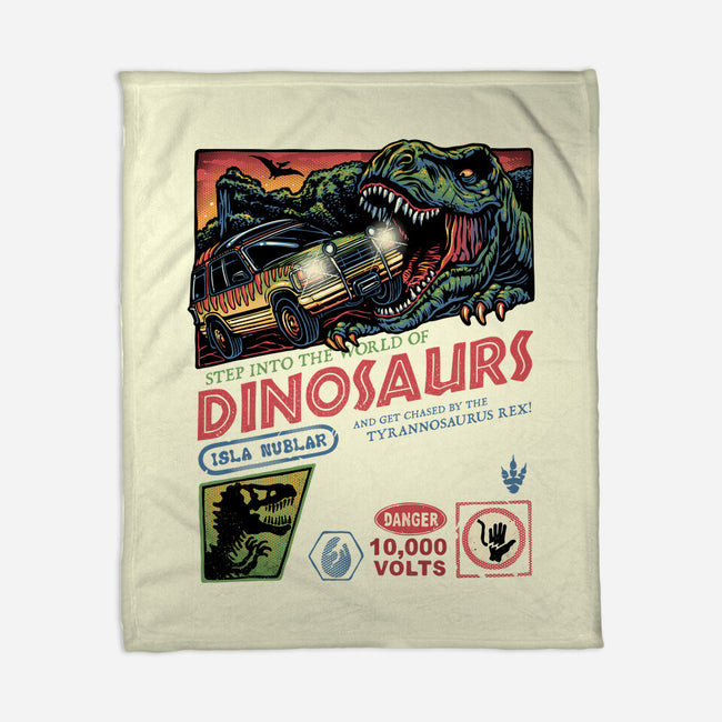 The World Of Dinosaurs-None-Fleece-Blanket-glitchygorilla