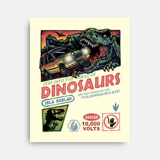 The World Of Dinosaurs-None-Stretched-Canvas-glitchygorilla