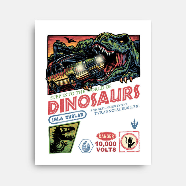 The World Of Dinosaurs-None-Stretched-Canvas-glitchygorilla