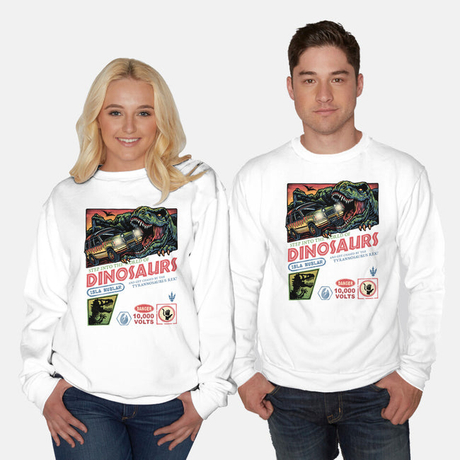The World Of Dinosaurs-Unisex-Crew Neck-Sweatshirt-glitchygorilla