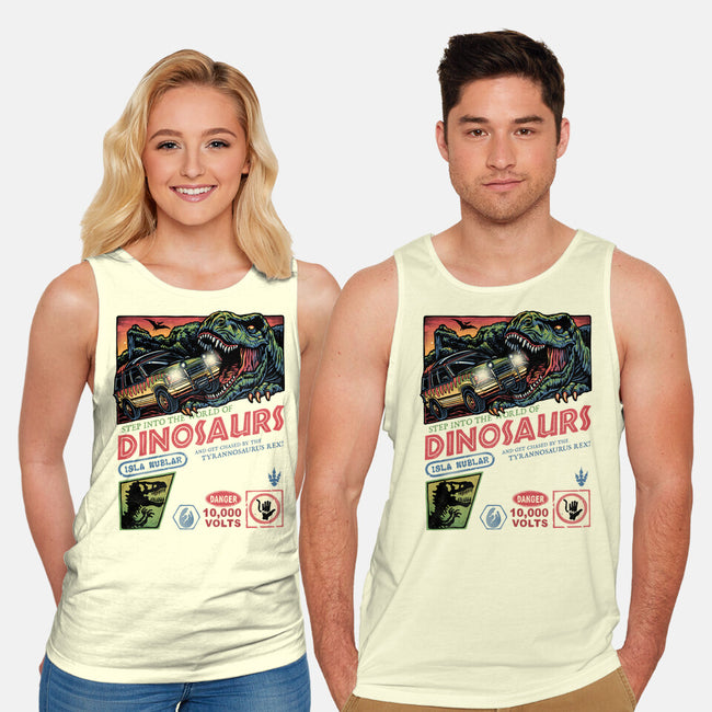 The World Of Dinosaurs-Unisex-Basic-Tank-glitchygorilla