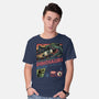 The World Of Dinosaurs-Mens-Basic-Tee-glitchygorilla