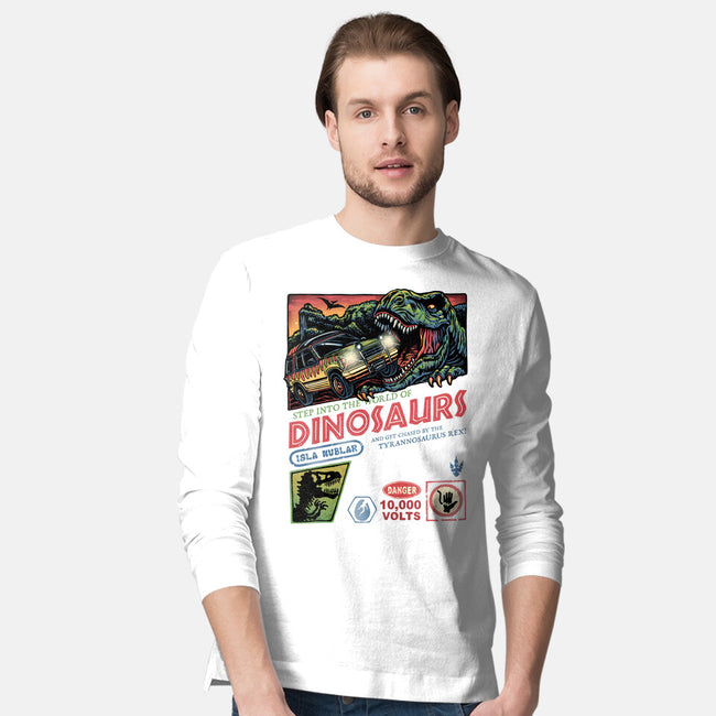 The World Of Dinosaurs-Mens-Long Sleeved-Tee-glitchygorilla