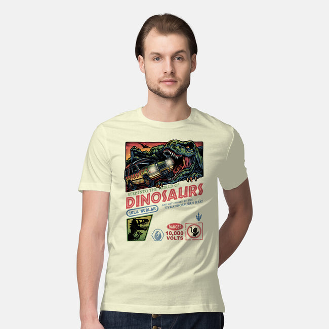 The World Of Dinosaurs-Mens-Premium-Tee-glitchygorilla