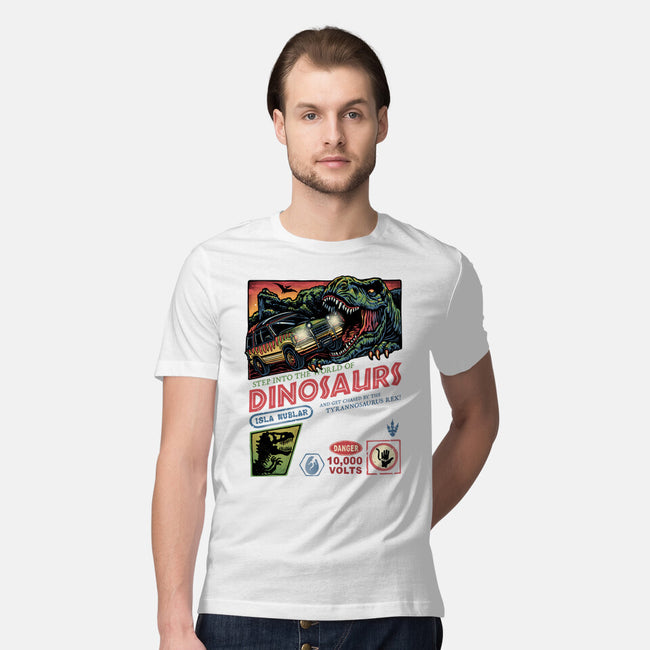 The World Of Dinosaurs-Mens-Premium-Tee-glitchygorilla