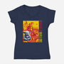 Use Your Force I-Womens-V-Neck-Tee-CappO