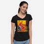 Use Your Force I-Womens-V-Neck-Tee-CappO
