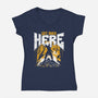 Get Over Here Slayer-Womens-V-Neck-Tee-rocketman_art