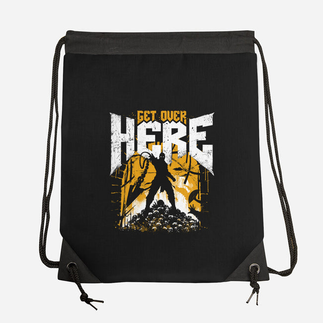 Get Over Here Slayer-None-Drawstring-Bag-rocketman_art