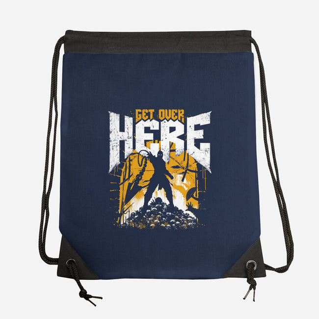 Get Over Here Slayer-None-Drawstring-Bag-rocketman_art