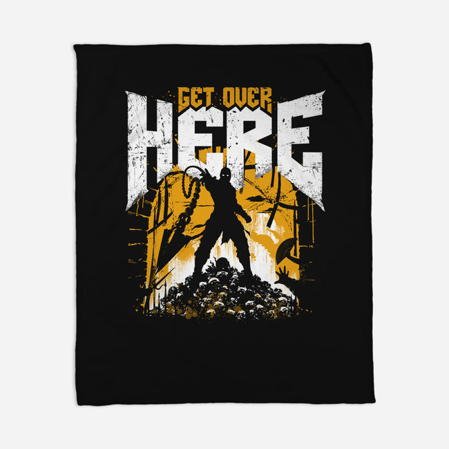 Get Over Here Slayer-None-Fleece-Blanket-rocketman_art