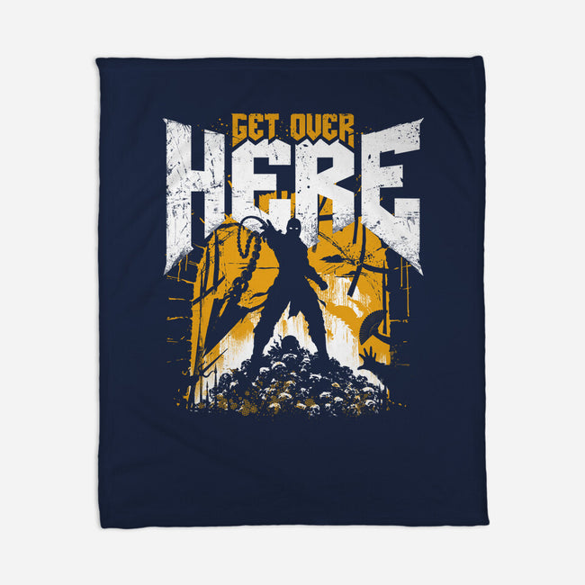 Get Over Here Slayer-None-Fleece-Blanket-rocketman_art
