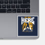 Get Over Here Slayer-None-Glossy-Sticker-rocketman_art