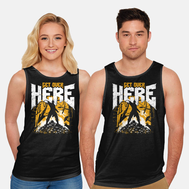 Get Over Here Slayer-Unisex-Basic-Tank-rocketman_art