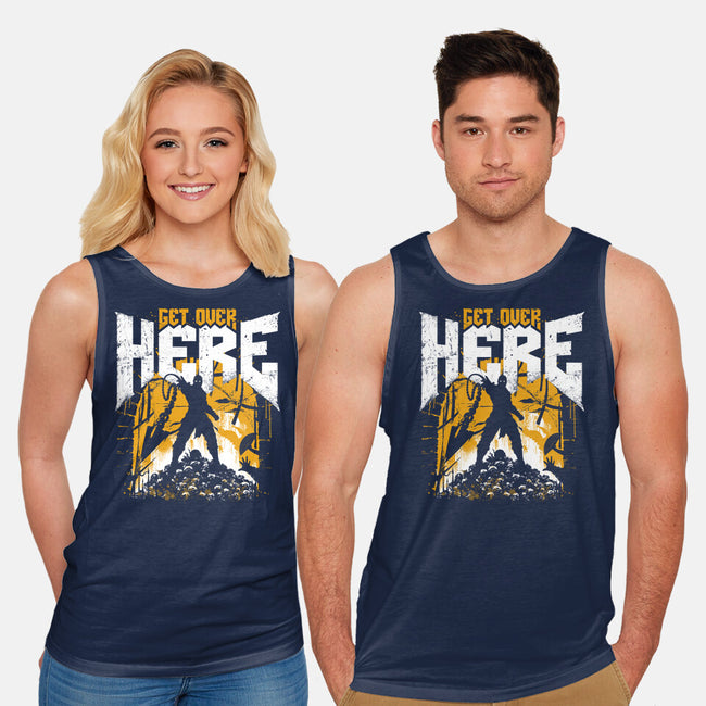 Get Over Here Slayer-Unisex-Basic-Tank-rocketman_art