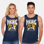 Get Over Here Slayer-Unisex-Basic-Tank-rocketman_art