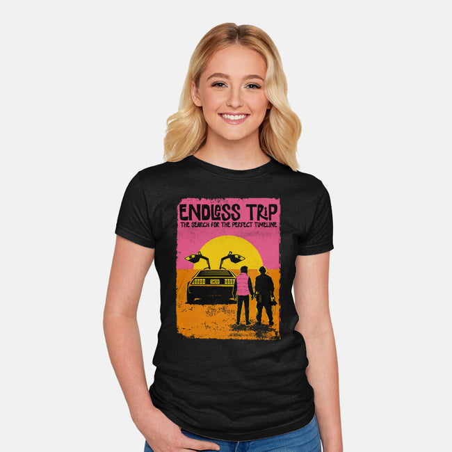 The Endless Trip-Womens-Fitted-Tee-OPIPPI