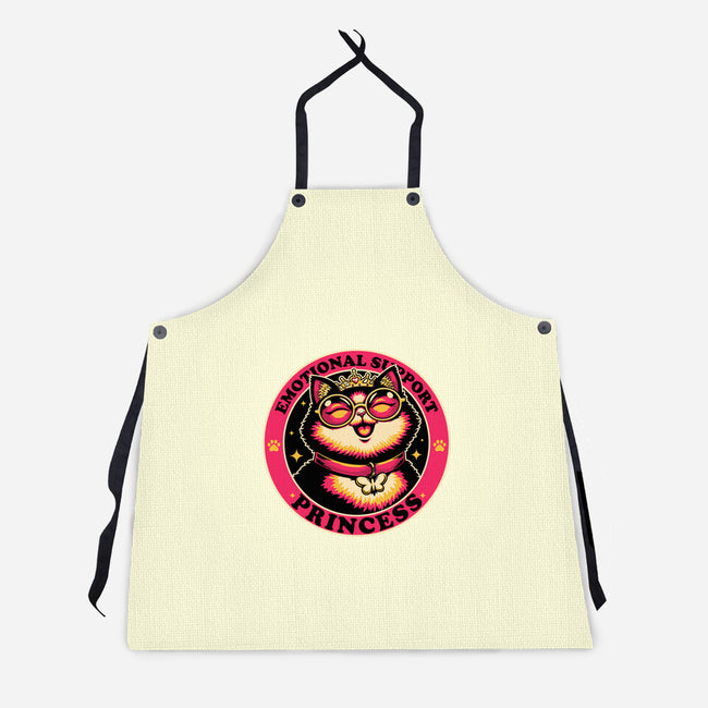 Dungeon Emotional Support Cat Princess-Unisex-Kitchen-Apron-Studio Mootant