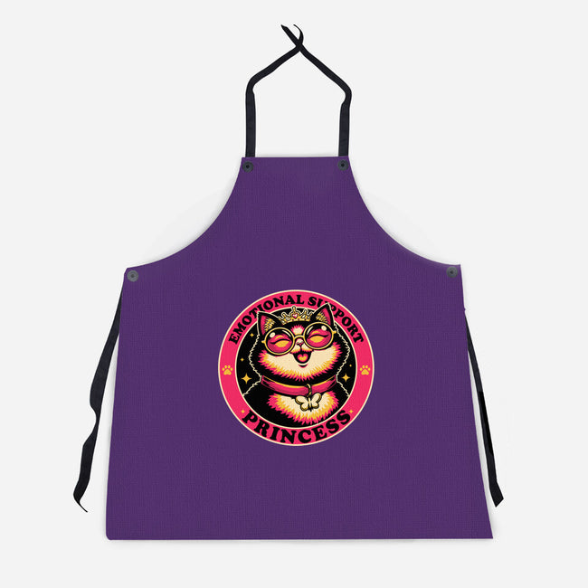 Dungeon Emotional Support Cat Princess-Unisex-Kitchen-Apron-Studio Mootant