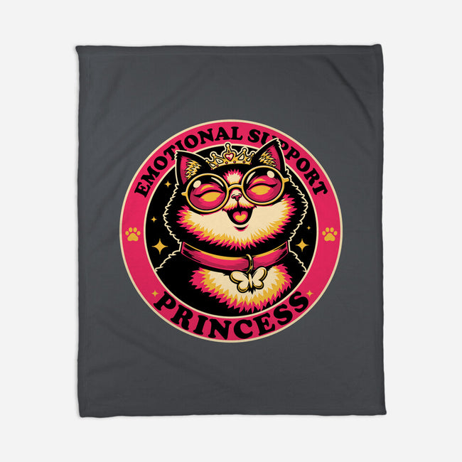 Dungeon Emotional Support Cat Princess-None-Fleece-Blanket-Studio Mootant