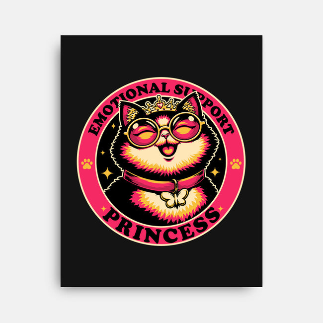 Dungeon Emotional Support Cat Princess-None-Stretched-Canvas-Studio Mootant
