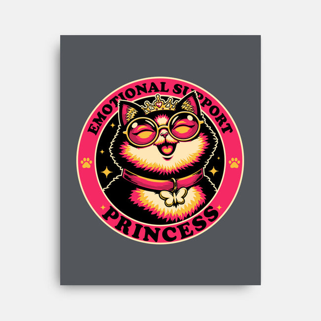 Dungeon Emotional Support Cat Princess-None-Stretched-Canvas-Studio Mootant