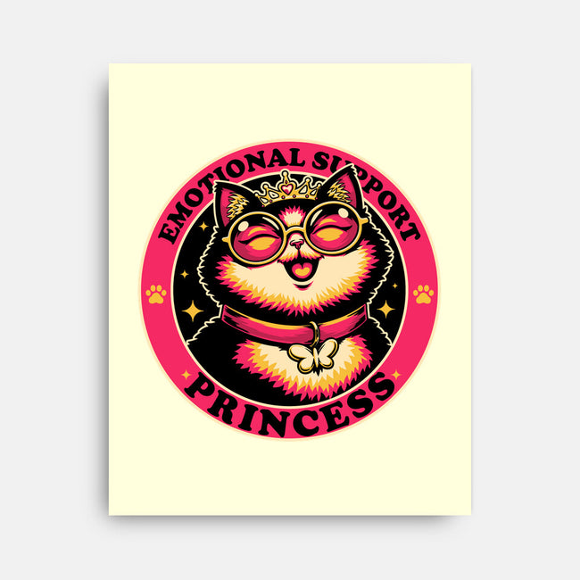 Dungeon Emotional Support Cat Princess-None-Stretched-Canvas-Studio Mootant