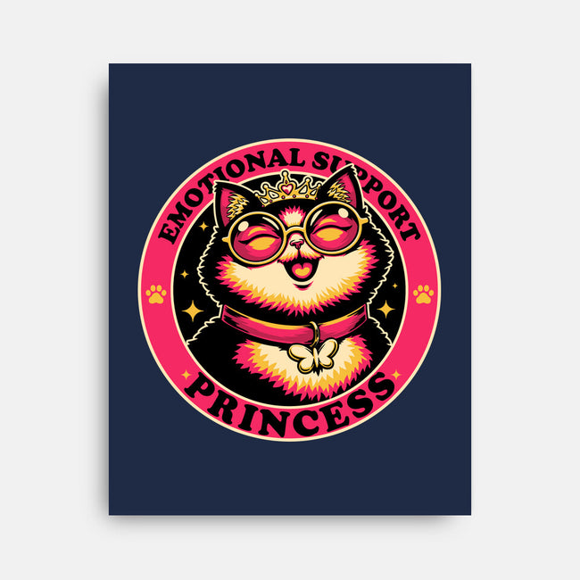 Dungeon Emotional Support Cat Princess-None-Stretched-Canvas-Studio Mootant