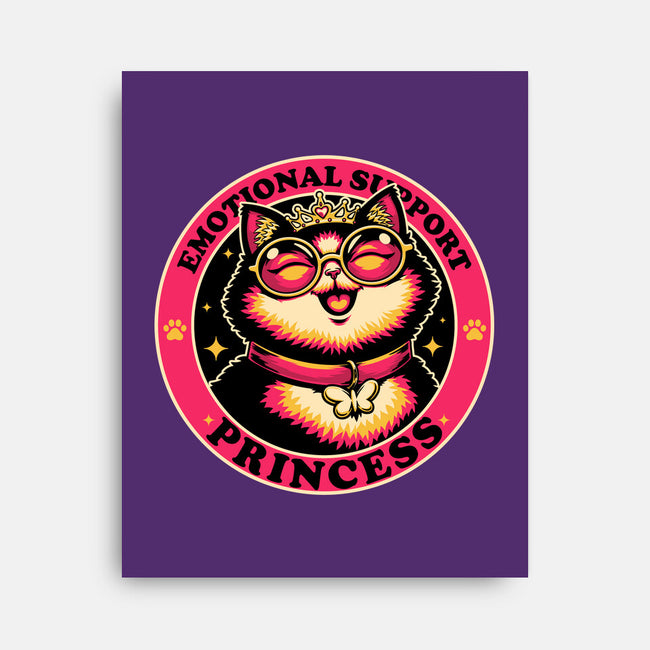 Dungeon Emotional Support Cat Princess-None-Stretched-Canvas-Studio Mootant