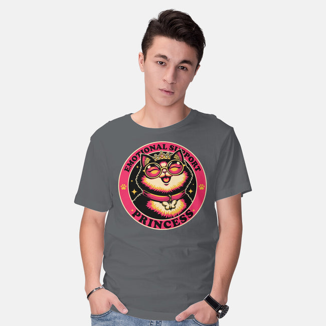 Dungeon Emotional Support Cat Princess-Mens-Basic-Tee-Studio Mootant
