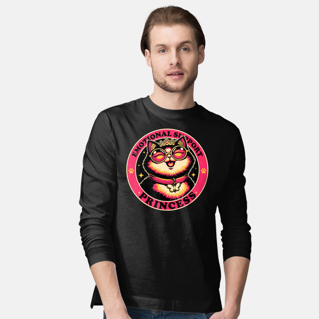 Dungeon Emotional Support Cat Princess-Mens-Long Sleeved-Tee-Studio Mootant