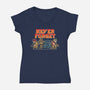 Never Forget Metal Slug-Womens-V-Neck-Tee-turborat14