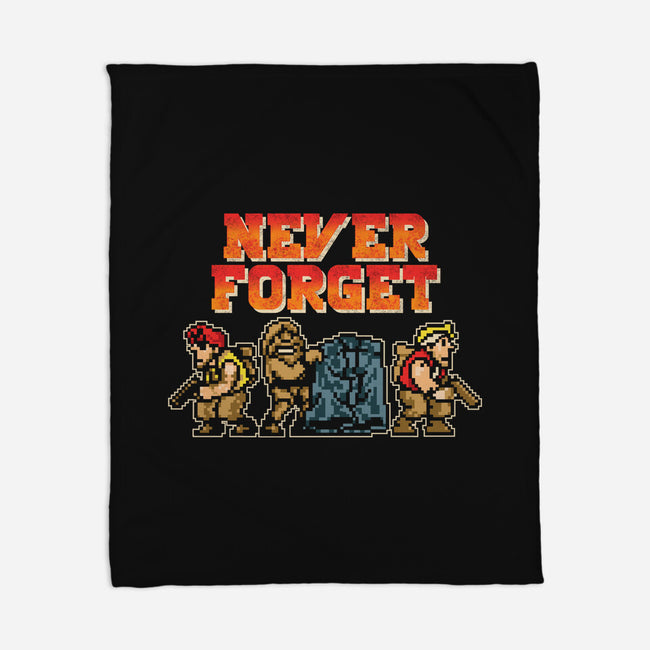 Never Forget Metal Slug-None-Fleece-Blanket-turborat14
