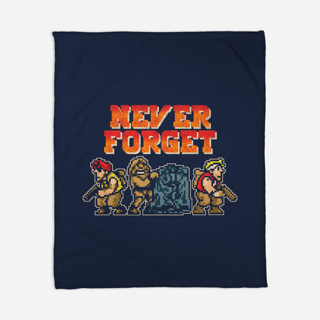 Never Forget Metal Slug-None-Fleece-Blanket-turborat14