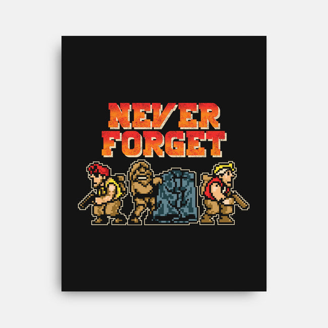 Never Forget Metal Slug-None-Stretched-Canvas-turborat14