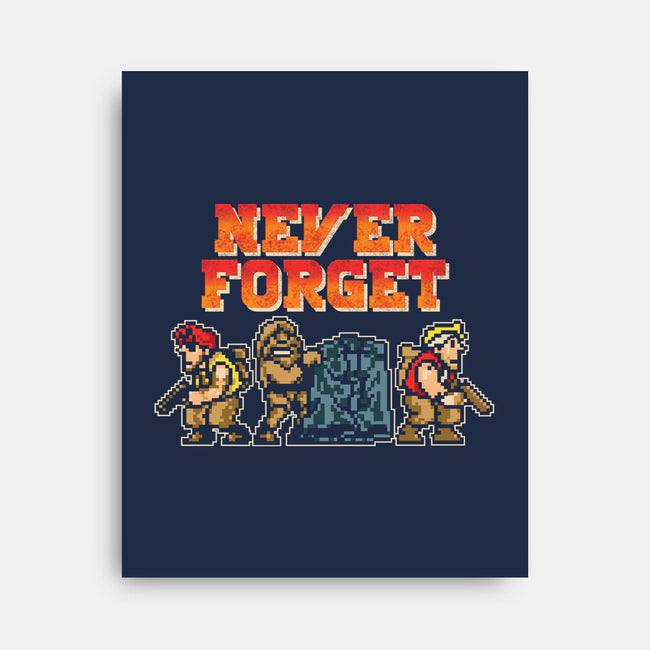 Never Forget Metal Slug-None-Stretched-Canvas-turborat14