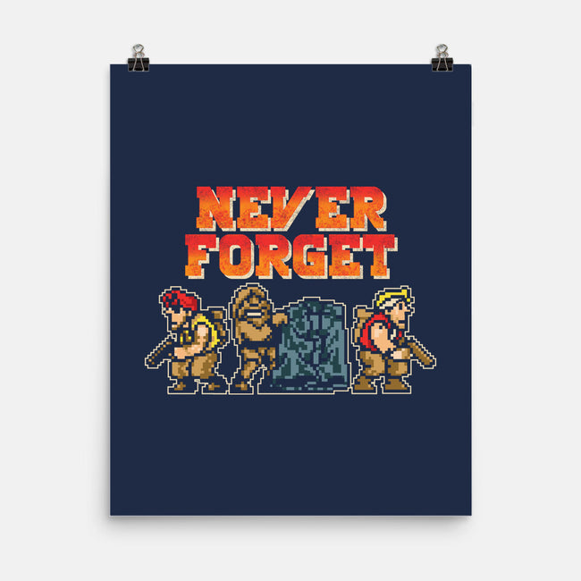 Never Forget Metal Slug-None-Matte-Poster-turborat14
