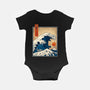 The Great Kaiju Wave-Baby-Basic-Onesie-erion_designs