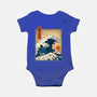 The Great Kaiju Wave-Baby-Basic-Onesie-erion_designs