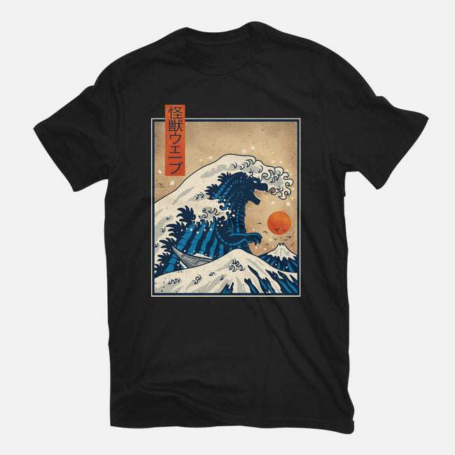 The Great Kaiju Wave-Unisex-Basic-Tee-erion_designs