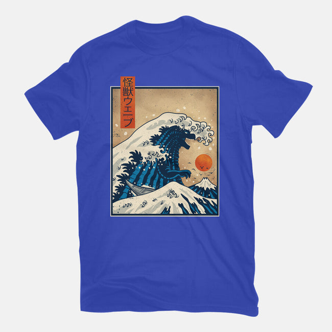 The Great Kaiju Wave-Mens-Heavyweight-Tee-erion_designs