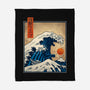 The Great Kaiju Wave-None-Fleece-Blanket-erion_designs