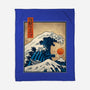 The Great Kaiju Wave-None-Fleece-Blanket-erion_designs