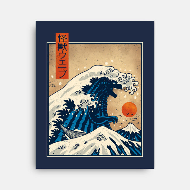 The Great Kaiju Wave-None-Stretched-Canvas-erion_designs