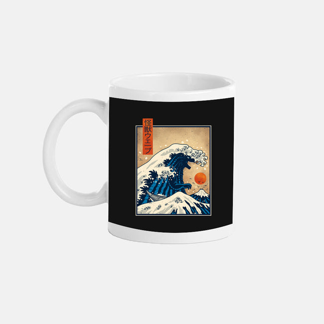 The Great Kaiju Wave-None-Mug-Drinkware-erion_designs