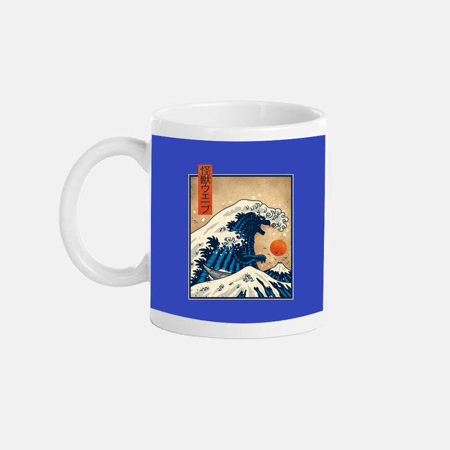 The Great Kaiju Wave-None-Mug-Drinkware-erion_designs